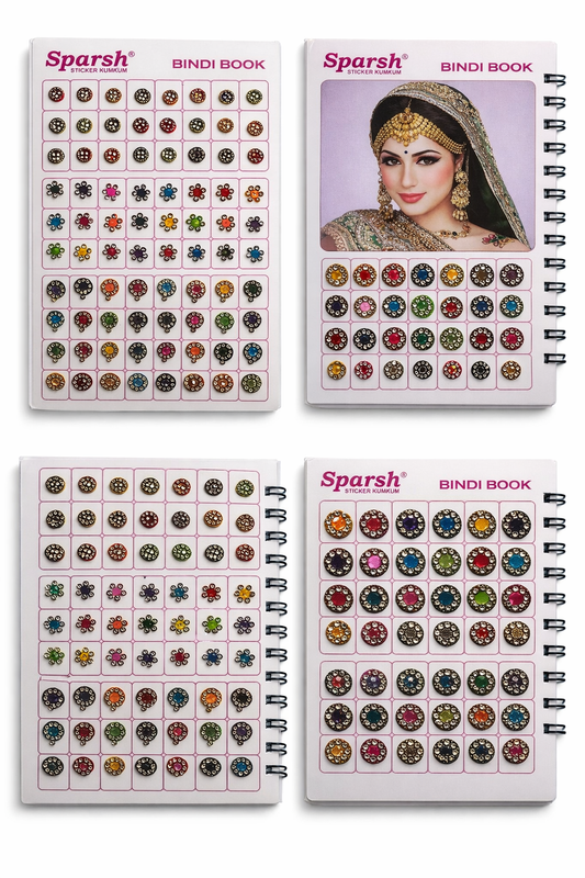 Large Multicolour Kumkum Bindi Book | Assorted Designs