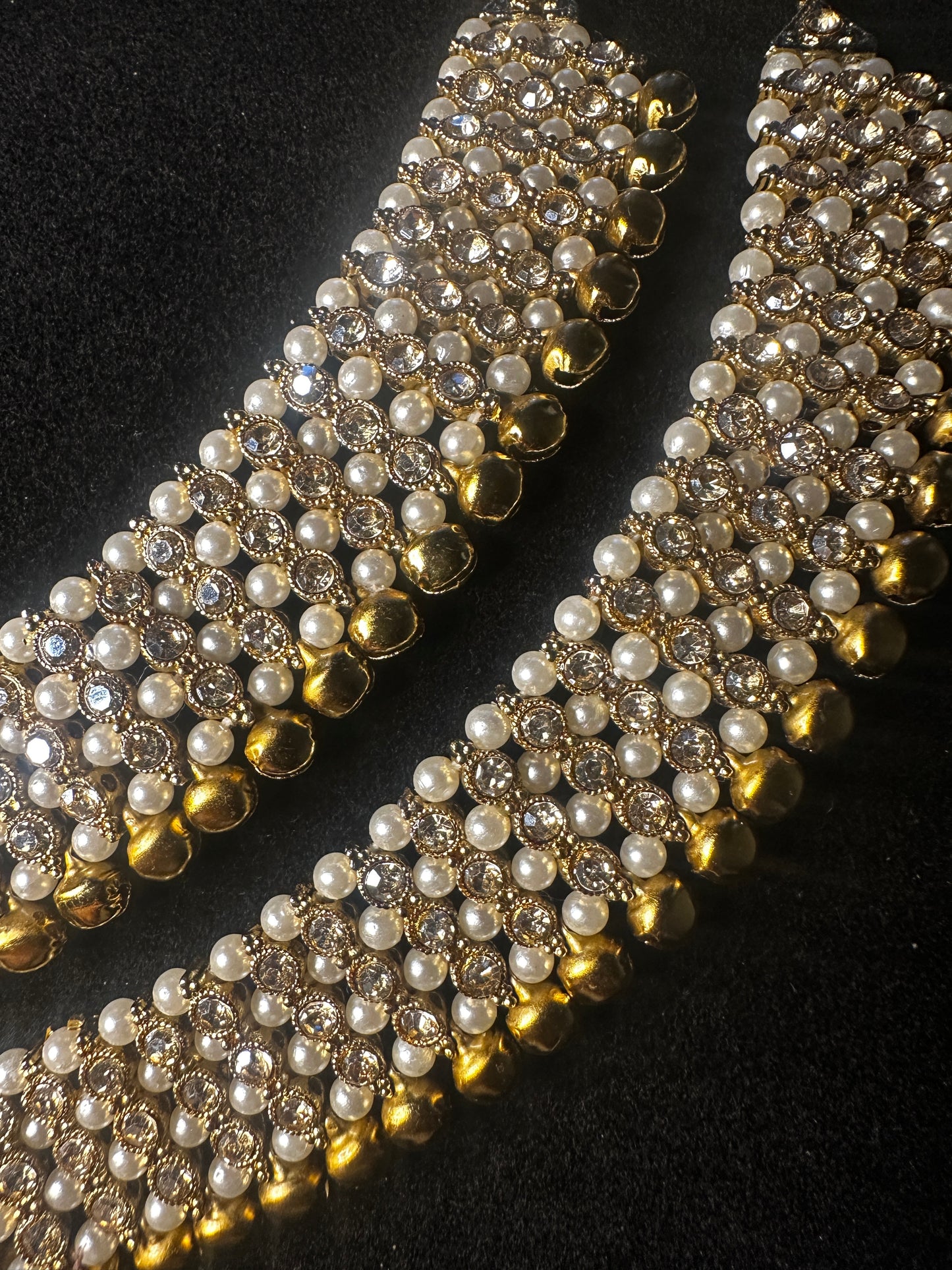 Bridal Gold Jhanjhar | Traditional Punjabi Anklets